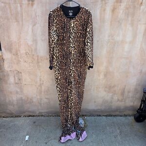 Nick & Nora Footed Cheetah Pajamas